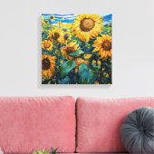 Toile Champ De Fleurs De Soleil Van Gogh Style (Insitu(Salon))