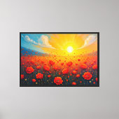 Toile Champ de fleurs par jour clair (Recto)