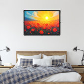 Toile Champ de fleurs par jour clair (Insitu(Chambre))