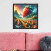 Toile Champ de fraises de rêves (Insitu(Salon))