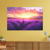 Toile Champ de lavande en Provence (Insitu(Salon))