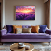 Toile Champ de lavande en Provence