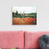 Toile Champ de Monet de Red Poppies (Insitu(Salon))