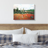 Toile Champ de Monet de Red Poppies (Insitu(Chambre))