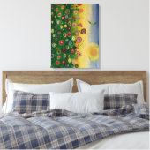 Toile Champ de pavot Abstrait (Insitu(Chambre))