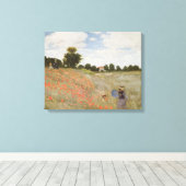Toile Champ de pavots Claude Monet (Insitu (Plancher de Bois))