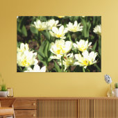 Toile Champ de tulipes blanches Photo (Insitu(Salon))