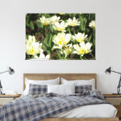 Toile Champ de tulipes blanches Photo (Insitu(Chambre))