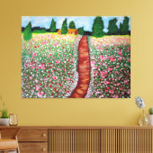 TOILE CHAMP D'IMPRIMER FLEURS CANVAS (Insitu(Salon))