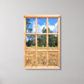 Toile Champ d'orge dorée 3D Fenêtre d'effet Afficher l'i (Recto)