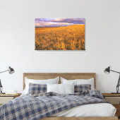 Toile Champ d'orge en maturation le long des montagnes R (Insitu(Chambre))