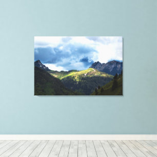 Toile Champ ensoleillé après l'orage
