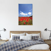 Toile Champ plein de fleurs rouges (Insitu(Chambre))