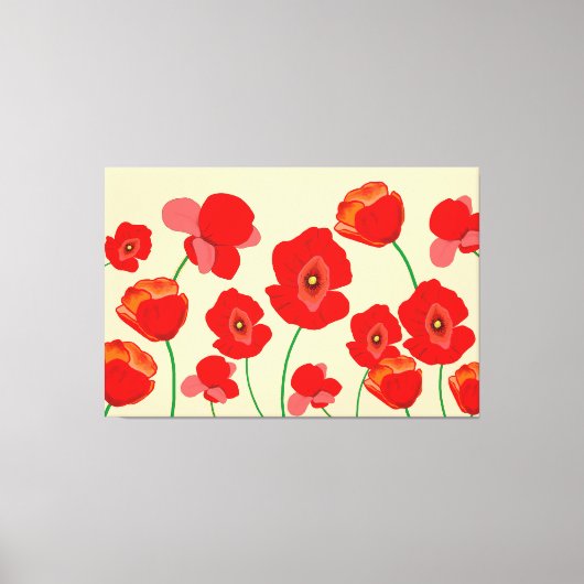 Toile Champ Red Poppy (Recto)
