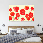 Toile Champ Red Poppy (Insitu(Chambre))
