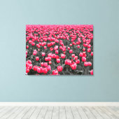 Toile Champ Tulipes roses (Insitu (Plancher de Bois))