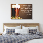 Toile Champ W.C. Citation à boire (Insitu(Chambre))