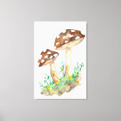 Toile Champignon Brown Aquarelle (Recto)