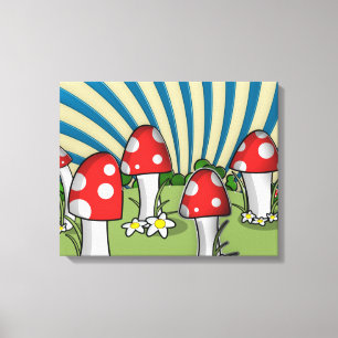 Toile Champignons