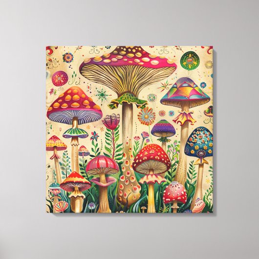 Toile Champignons de contes Fairytale (Recto)