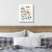 Toile Champignons et Insectes Nuit Forêt Chambre Enfants (Insitu(Chambre))