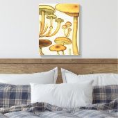 Toile Champignons vintages Brown Vert Art français Impri (Insitu(Chambre))