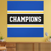 Toile CHAMPIONS Bright Athletic Black Stripes (Insitu(Salon))