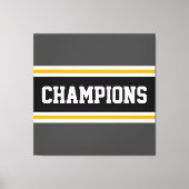 Toile CHAMPIONS Gray Jaune Blancs Blancs (Recto)