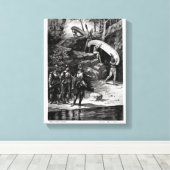Toile Champlain Exploration de la nature sauvage canadie (Insitu (Plancher de Bois))