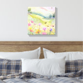 Toile Champs de fleurs des abeilles de printemps | Natur (Insitu(Chambre))