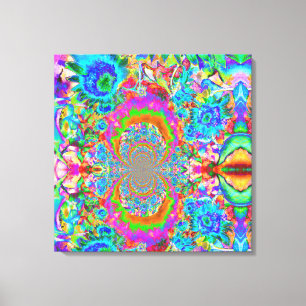 Toile Champs de tournesol pour toujours - bleu