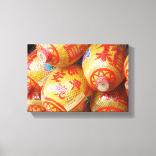 Toile Chanceux Lanternes en papier chinois