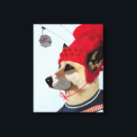 Toile Chandail de chien en ski<br><div class="desc">Divertissement et loisirs</div>