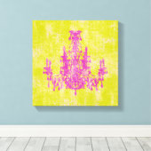 Toile Chandelier de coco ~ CHANGER DE COULEUR 12x12,75"  (Insitu (Plancher de Bois))