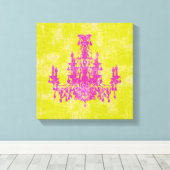 Toile Chandelier de coco ~ CHANGER DE COULEUR 12x12,75" (Insitu (Plancher de Bois))