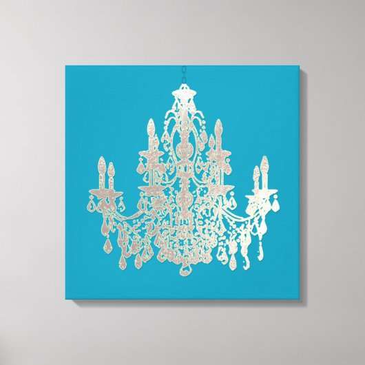 Toile Chandelier en argent do-it-yourself Arrière - plan (Recto)