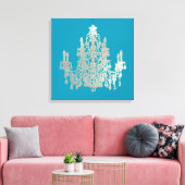 Toile Chandelier en argent do-it-yourself Arrière - plan (Insitu(Salon))