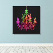 Toile Chandelier en verre PixDezines do-it-yourself Arri (Insitu (Plancher de Bois))