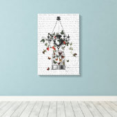 Toile Chandelier fraise (Insitu (Plancher de Bois))