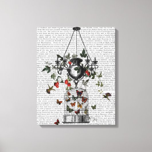 Toile Chandelier fraise (Recto)