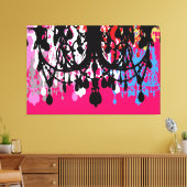 Toile Chandelier In Love ~XLARGE 60X40 Canvas 2,5" Épais (Insitu(Salon))