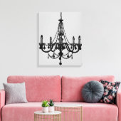Toile Chandelier noir (Insitu(Salon))