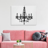 Toile Chandelier noir (Insitu(Salon))