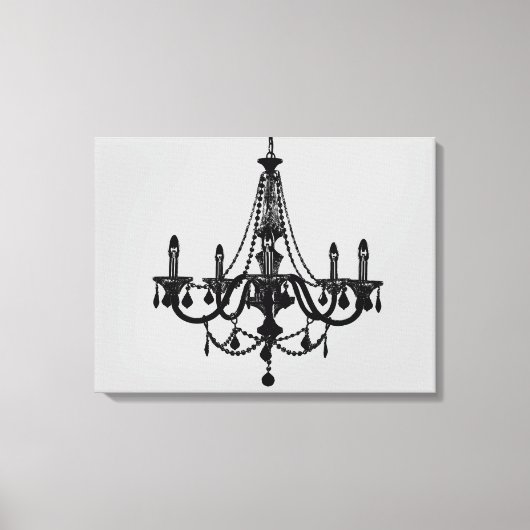Toile Chandelier noir (Recto)