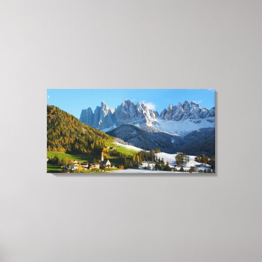 Toile Changement de saison dans les Dolomites (Recto)