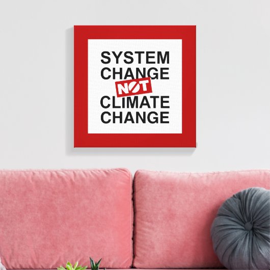 Toile Changement de système et non changement climatique (Insitu(Salon))