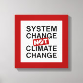 Toile Changement de système et non changement climatique (Recto)