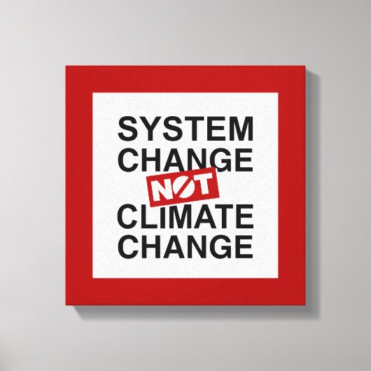 Toile Changement de système et non changement climatique (Recto)