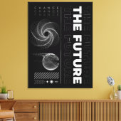 Toile Changer la typographie abstraite du futur (Insitu(Salon))