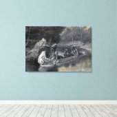 Toile Chanson de Hiawatha : Native Indian Warrior & Love (Insitu (Plancher de Bois))